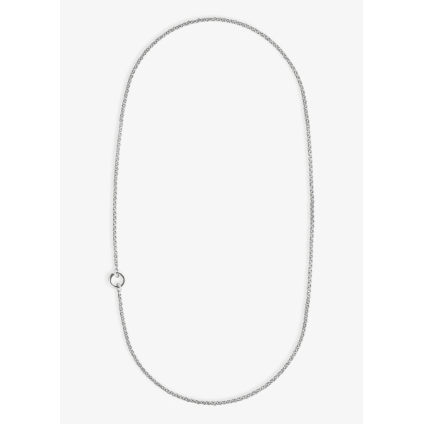 Collier Ginette NY Rolo Chain Thin argent 925 80 cm