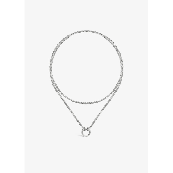 Collier Ginette NY Rolo Chain Thin argent 925 80 cm