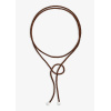 Collier Ginette NY Brown Silk Bubble Cord argent 925