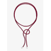 Collier Ginette NY Red Silk Bubble Cord argent 925
