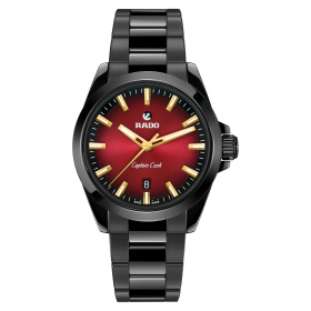 Montre Rado Captain Cook Discover 40,7 mm Automatique Cadran Dégradé Rouge