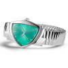 Montre Hamilton Ventura Quartz 32 mm x 50 mm Cadran Turquoise Bracelet Acier