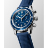 Montre Longines Spirit Pilot Flyback 39,5 mm Cadran Bleu Mat Bracelet Caoutchouc