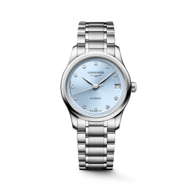 Montre Longines Master Collection 34 mm Automatique Cadran Bleu Givré Index Diamants