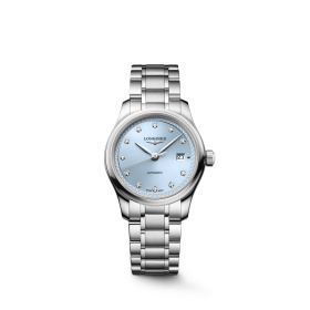 Montre Longines Master Collection 30 mm Automatique Cadran Bleu Givré Index Diamants