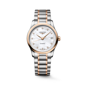 Montre Longines Master Collection 34 mm Automatique Acier et Or Rose Cadran Nacre