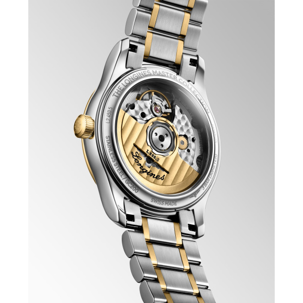 Montre Longines Master Collection 34 mm Automatique Acier et Or Jaune Cadran Nacre