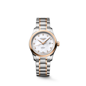 Montre Longines Master Collection 30 mm Automatique Acier et Or Rose Cadran Nacre