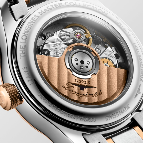 Montre Longines Master Collection 30 mm Automatique Acier et Or Rose Cadran Nacre