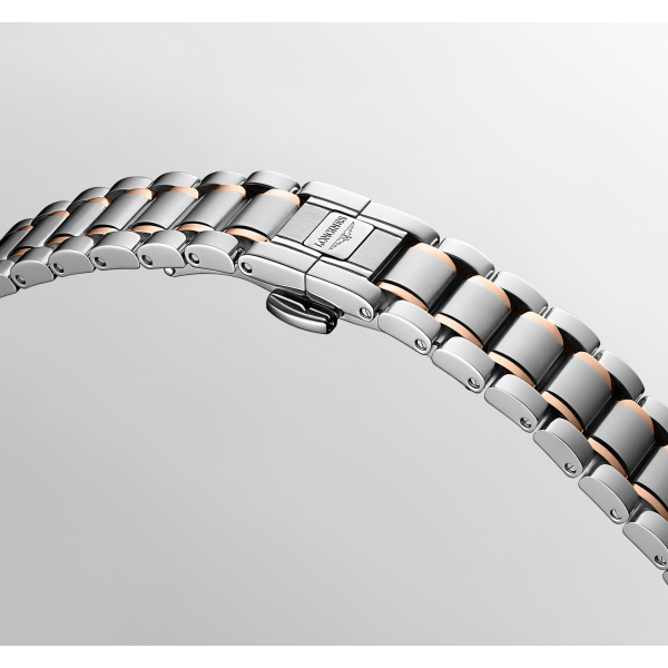 Montre Longines Master Collection 30 mm Automatique Acier et Or Rose Cadran Nacre