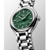 Montre Longines PrimaLuna 30 mm Automatique Cadran Nacre Vert Bracelet Acier