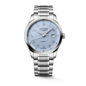 Montre Longines Master Collection 41 mm Automatique Cadran Bleu Clair Grain d'Orge