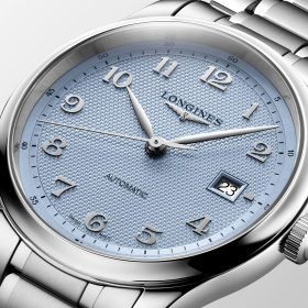 Montre Longines Master Collection 41 mm Automatique Cadran Bleu Clair Grain d'Orge