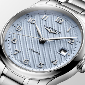 Montre Longines Master Collection 39 mm Automatique Cadran Bleu Clair Grain d'Orge