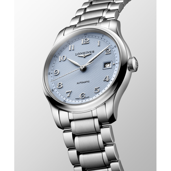 Montre Longines Master Collection 39 mm Automatique Cadran Bleu Clair Grain d'Orge
