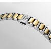 Montre Longines Conquest 38 mm Quartz Cadran Noir Sablé Acier et PVD Jaune
