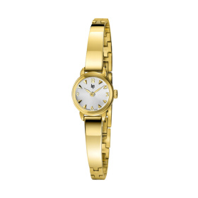 Montre Lip Henriette 18 mm Cadran Argenté Bracelet Jonc Doré