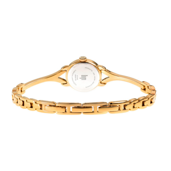 Montre Lip Henriette 18 mm Cadran Argenté Bracelet Bijou Doré