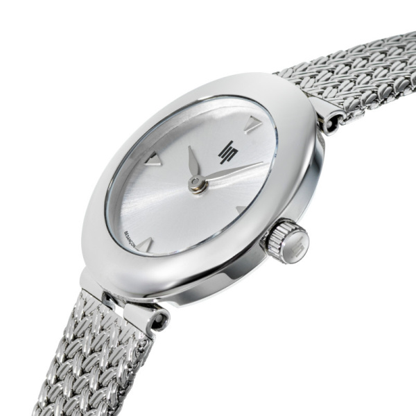 Montre Lip Juliette 23 mm Quartz Cadran Argenté Maille Acier