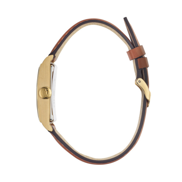 Montre Lip Churchill T18 Rectangulaire Dorée Cadran Ivoire Cuir