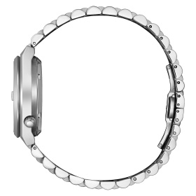 Montre Citizen Tsuyosa 60 37 mm Automatique Cadran Noir Guilloché Bracelet Acier