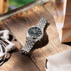 Montre Citizen Tsuyosa 60 37 mm Automatique Cadran Noir Guilloché Bracelet Acier