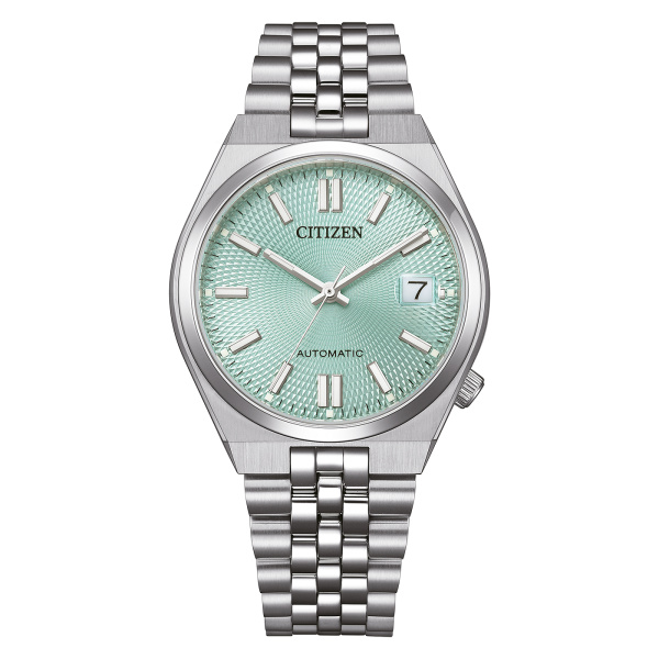 Montre Citizen Tsuyosa 60 37 mm Automatique Cadran Vert d'Eau Bracelet Acier