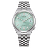 Montre Citizen Tsuyosa 60 37 mm Automatique Cadran Vert d'Eau Bracelet Acier