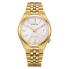 Montre Citizen Tsuyosa 60 37 mm Automatique Acier Plaqué Or Cadran Argenté