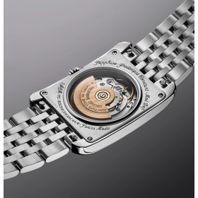 Montre Frederique Constant Classics Carrée Automatic 42,3 x 30 mm Cadran Bleu Clair Bracelet Acier