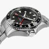 Montre Hamilton Khaki Navy Scuba Auto GMT 43 mm Cadran Noir Lunette Céramique Bracelet Acier
