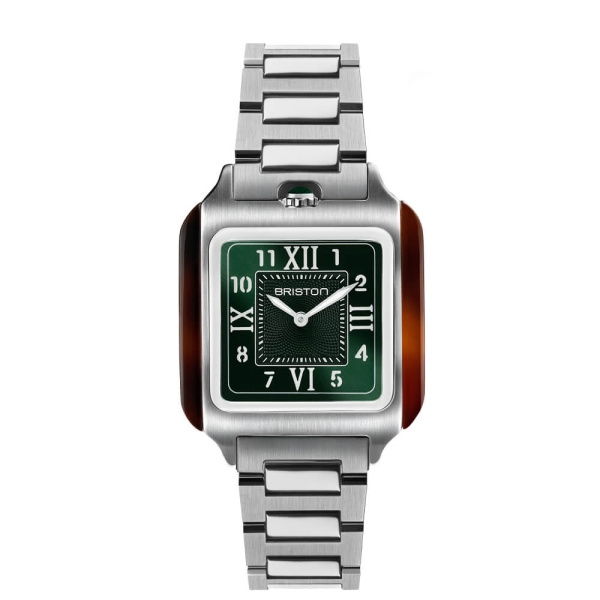 Montre Briston Streamliner Kennedy Grand 36 mm Quartz Cadran Vert Acier