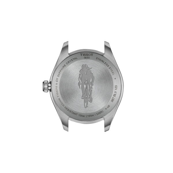 Montre Tissot PR 100 Cycling 34 mm Quartz Cadran Gris Bracelet Textile