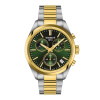 Montre Tissot PR 100 Chronographe 40 mm Quartz Acier et PVD Or Cadran Vert