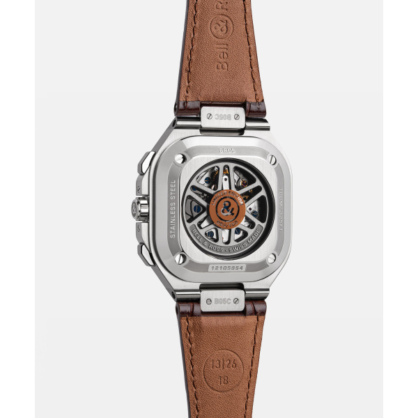 Montre Bell & Ross BR-05 Chrono S.T. Dupont 42 mm Bracelet Cuir de Veau Brun