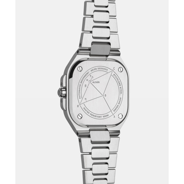Montre Bell & Ross BR-05 36 mm Blue Diamond Eagle Lunette Sertie Bracelet Acier