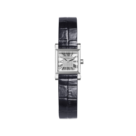 Montre Herbelin Antarès Carré 19,4 mm Quartz Acier Cuir Bleu