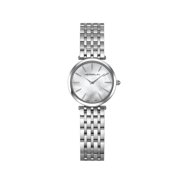 Montre Herbelin Epsilon 28 mm Quartz Nacre Acier Grain de Riz