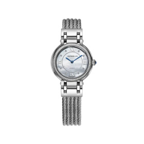 Montre Herbelin Galet 28 mm Quartz Nacre Diamants Boîtier Serti