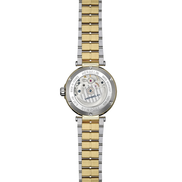 Montre Herbelin Newport 35 mm Automatique Phase de Lune Bicolore