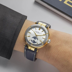 Montre Herbelin Newport 35 mm Automatique Phase de Lune Nacre