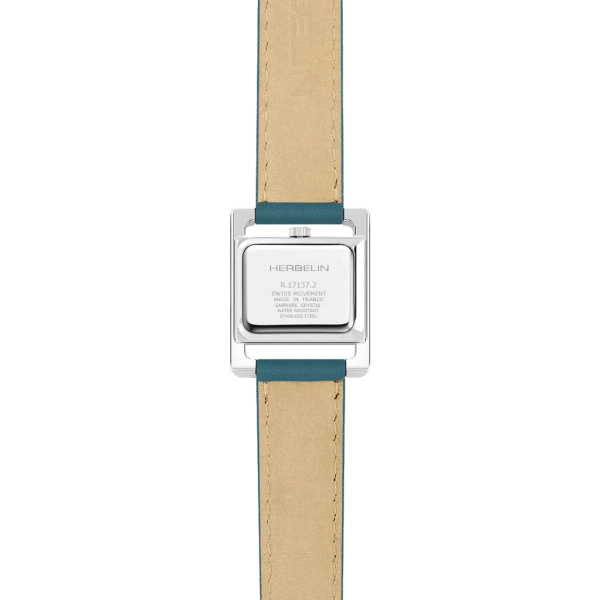 Montre Herbelin Ve Avenue 19 mm Quartz Cadran Argent Cuir Vert Canard