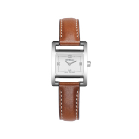 Montre Herbelin Ve Avenue 19 mm Quartz Cadran Blanc Laqué Cuir Camel