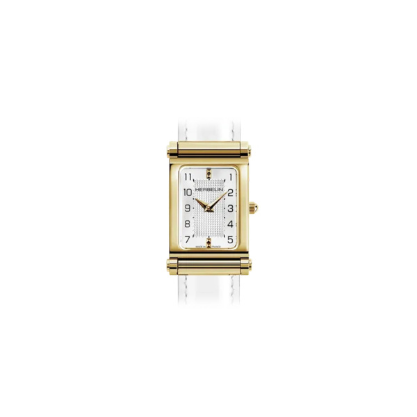 Boîtier Herbelin Antarès Galbé Doré Clous de Paris 24 x 19 mm