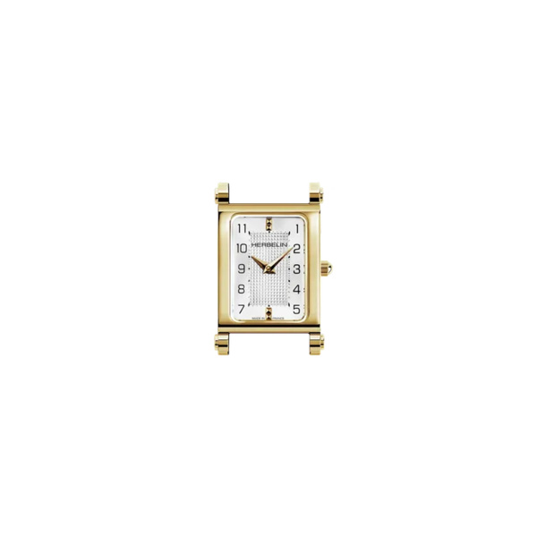 Boîtier Herbelin Antarès Galbé Doré Clous de Paris 24 x 19 mm
