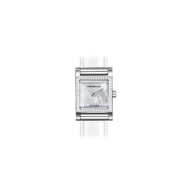 Boîtier Herbelin Antarès Carré Diamants et Nacre 19,4 mm