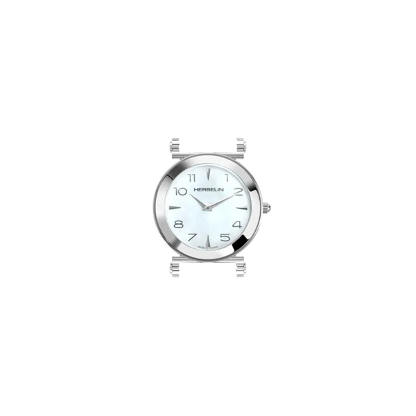 Boîtier Herbelin Antarès Rond Nacre Chiffres Arabes 29 mm