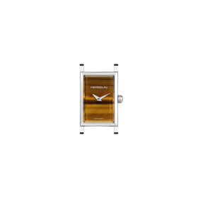 Boîtier Herbelin Antarès Rectangle Œil de Tigre Acier 27 x 19 mm