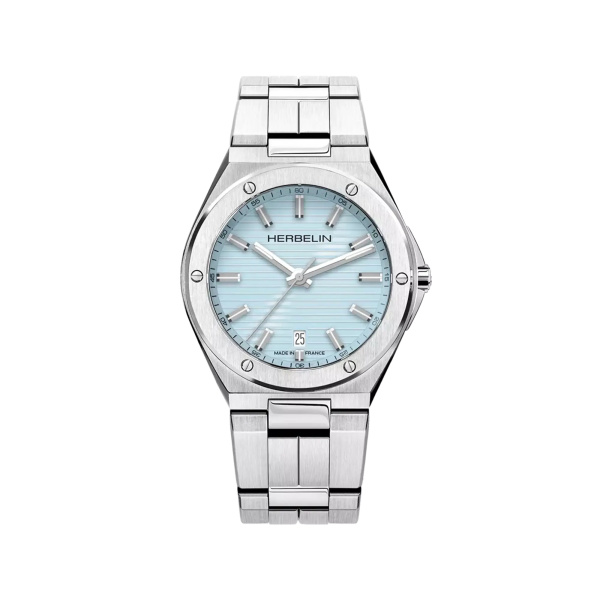 Montre Herbelin Cap Camarat 40,5 mm Quartz Cadran Bleu Arctique Bracelet Acier