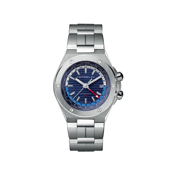 Montre Herbelin Cap Camarat GMT 42 mm Automatique Cadran Bleu Édition Limitée